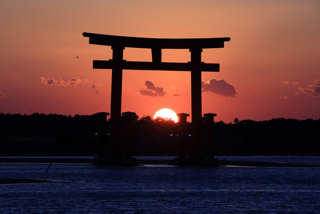 2016年最後の夕陽