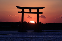 2016年最後の夕陽