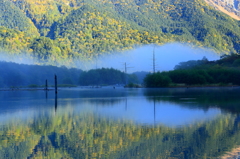 上高地の朝