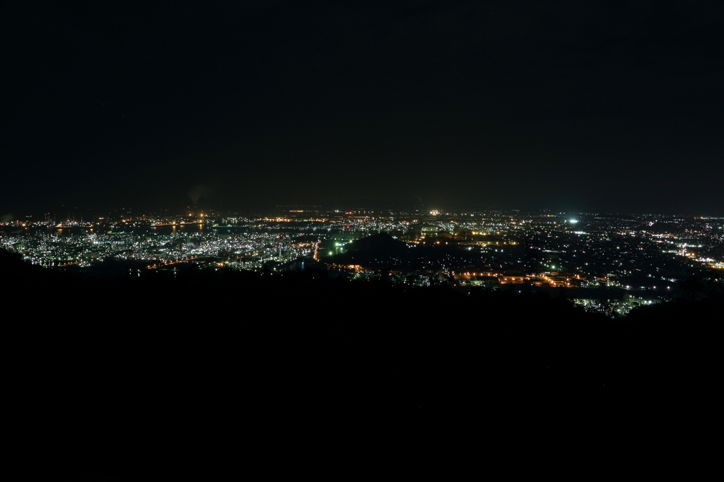 水島工業地帯　夜景