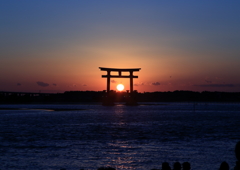 2016年最後の夕陽