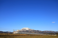 伊吹山X新幹線X青空