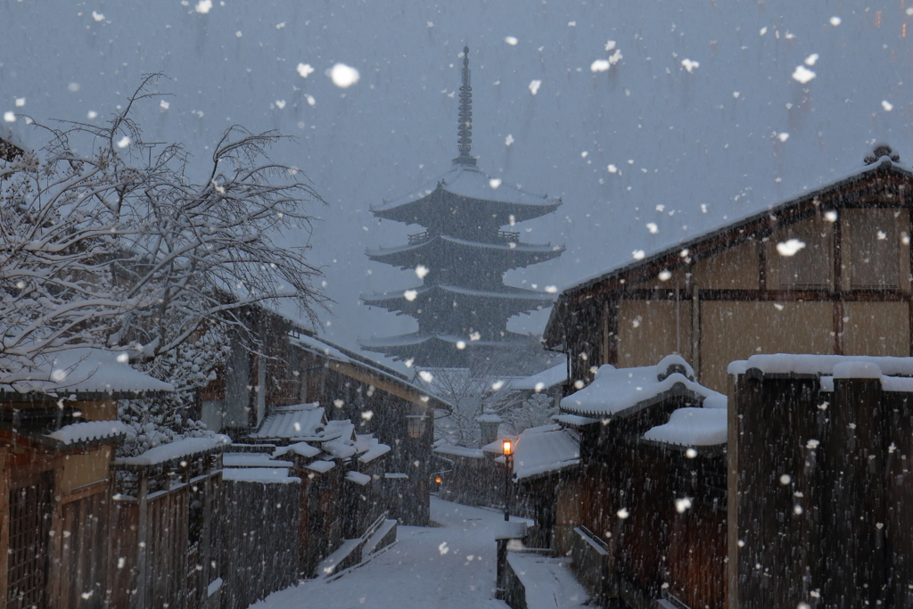 雪の東山界隈