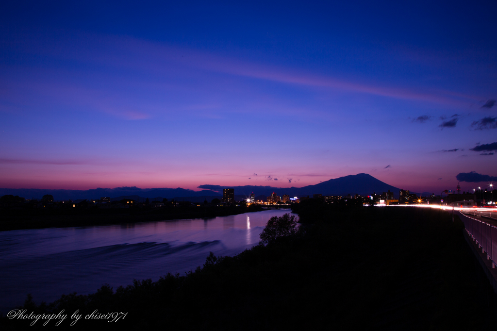 岩手山 ～ある日の夕景～