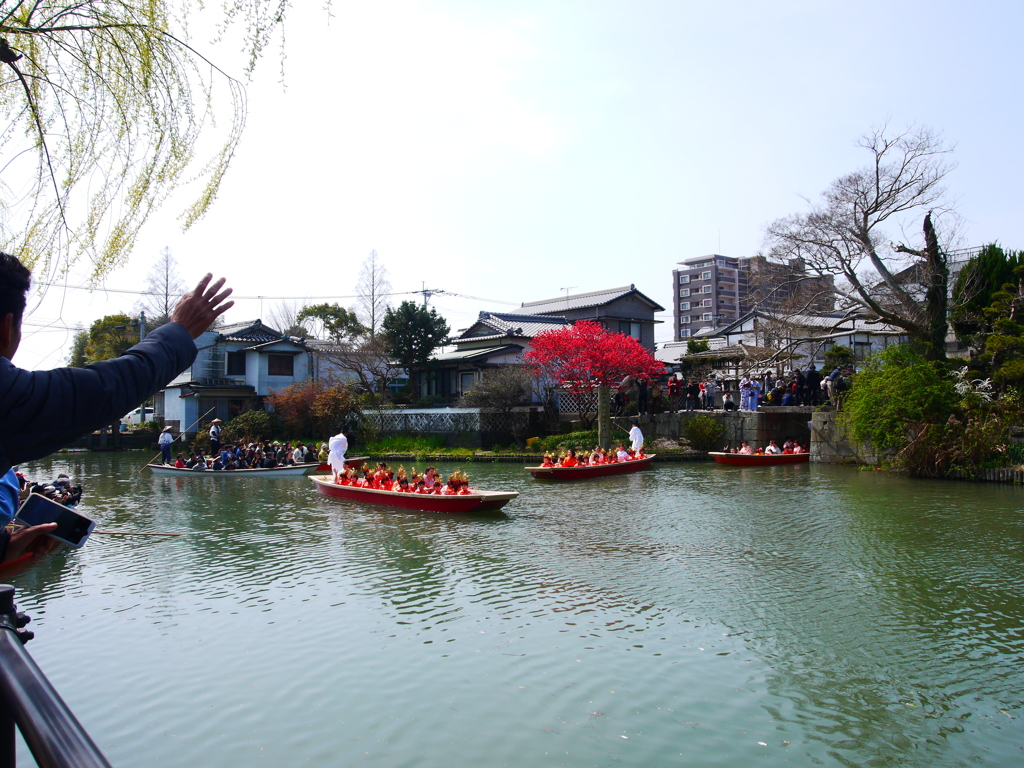 柳川ひな祭り水上パレード