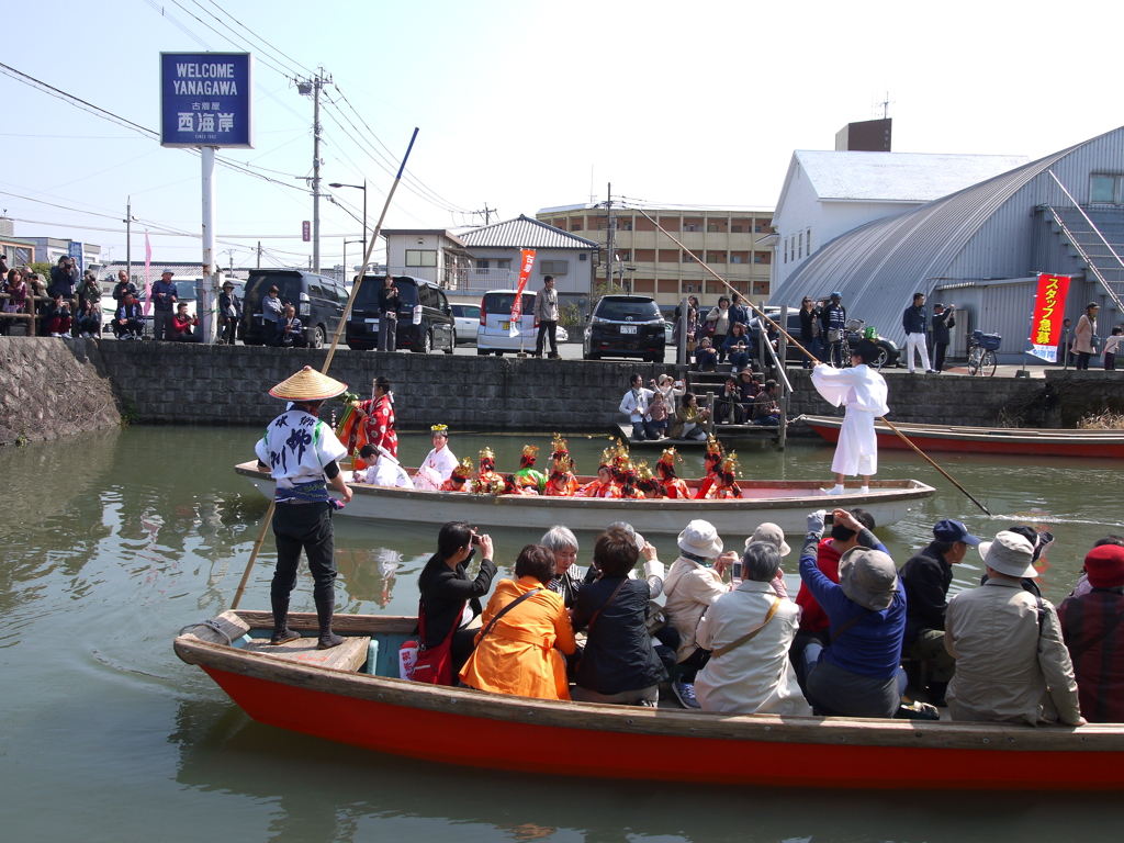 柳川ひな祭り水上パレード