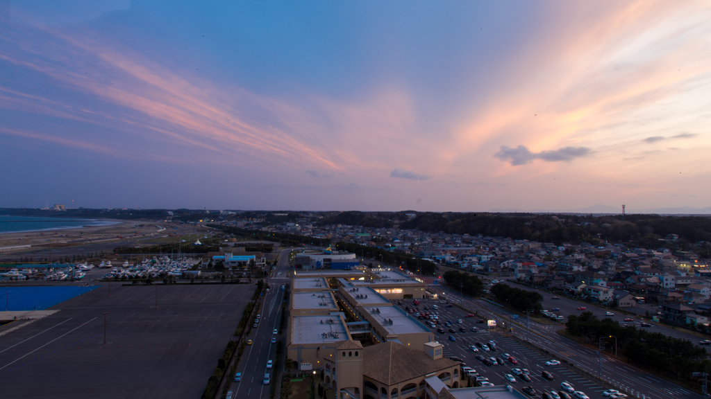 大洗の夕方