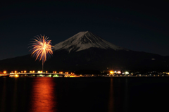 河口湖冬花火