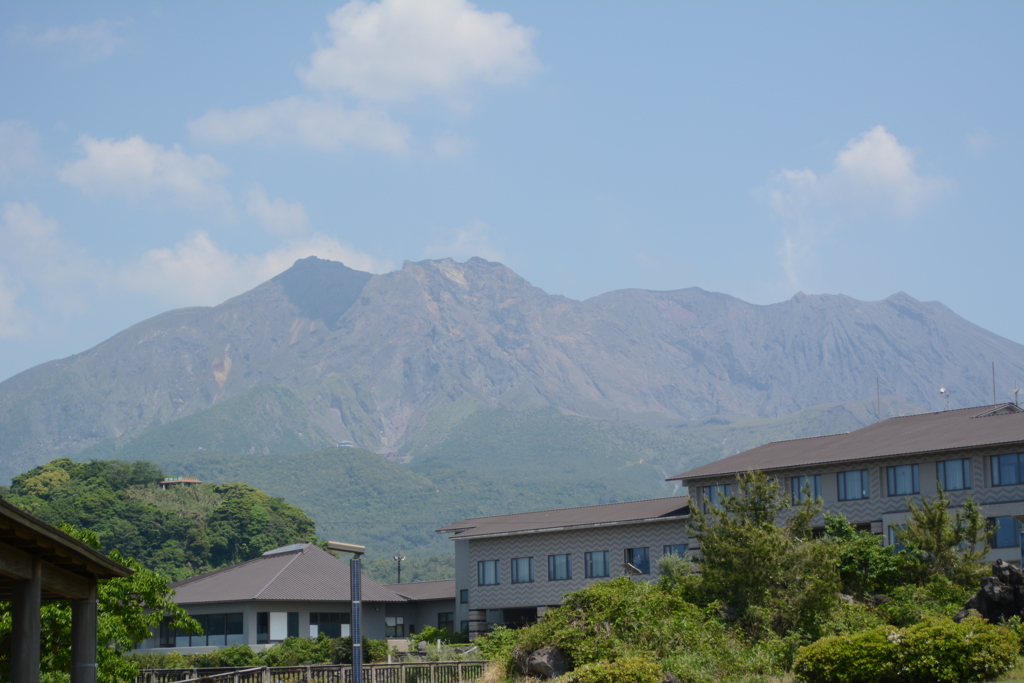 西から見る桜島