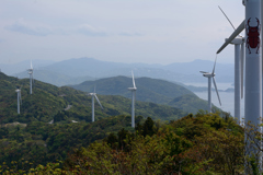 伊方町の風力発電風車