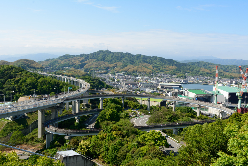 しまなみ街道入り口（四国）
