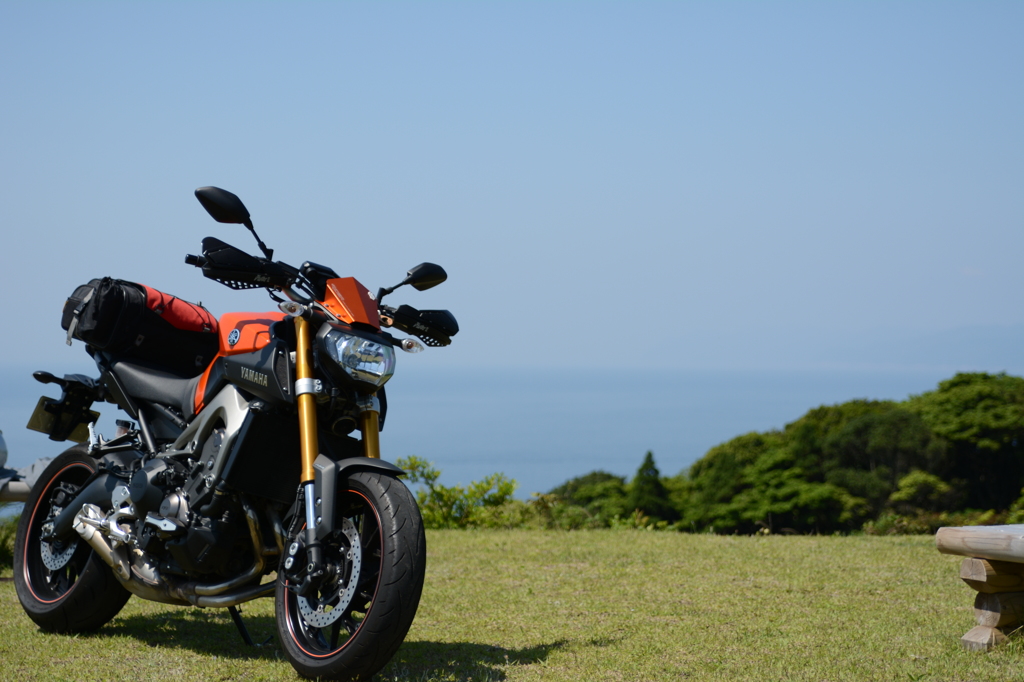 都井岬とバイク