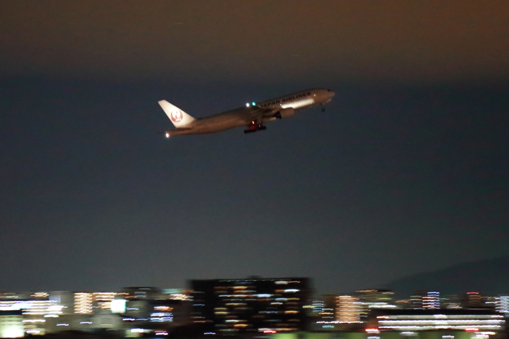 夜の離陸