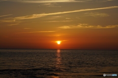  徳光海岸の夕日