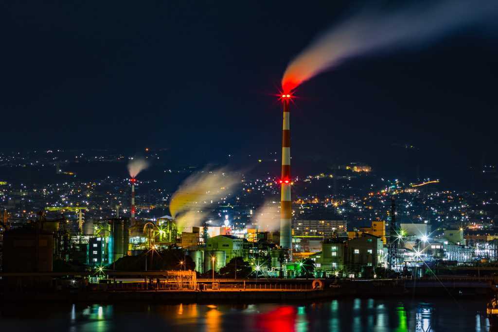 工場夜景
