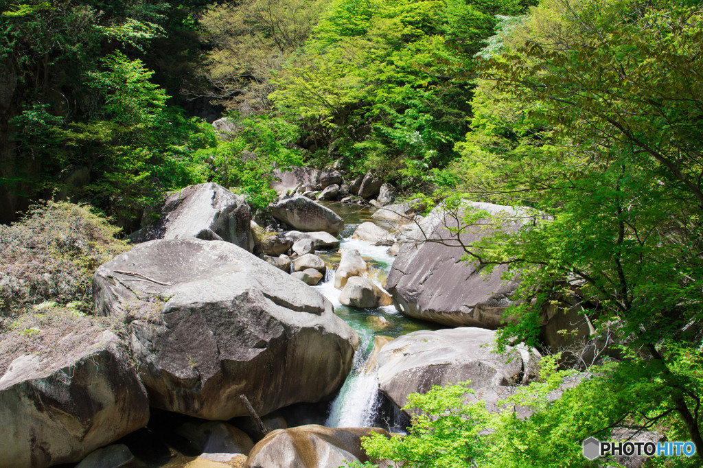 新緑の昇仙峡