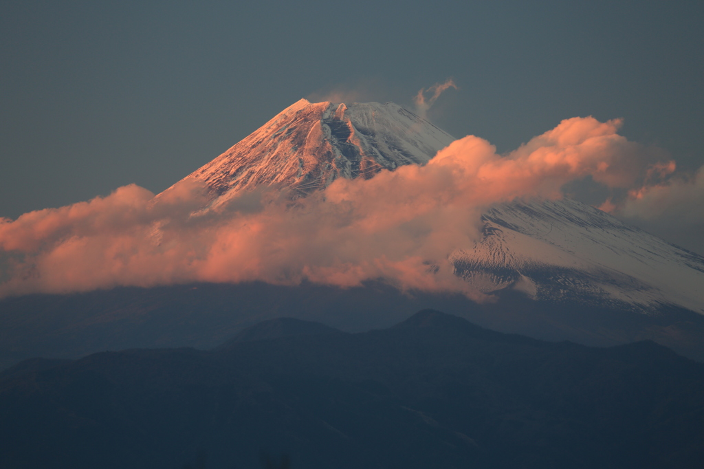 赤の富士山