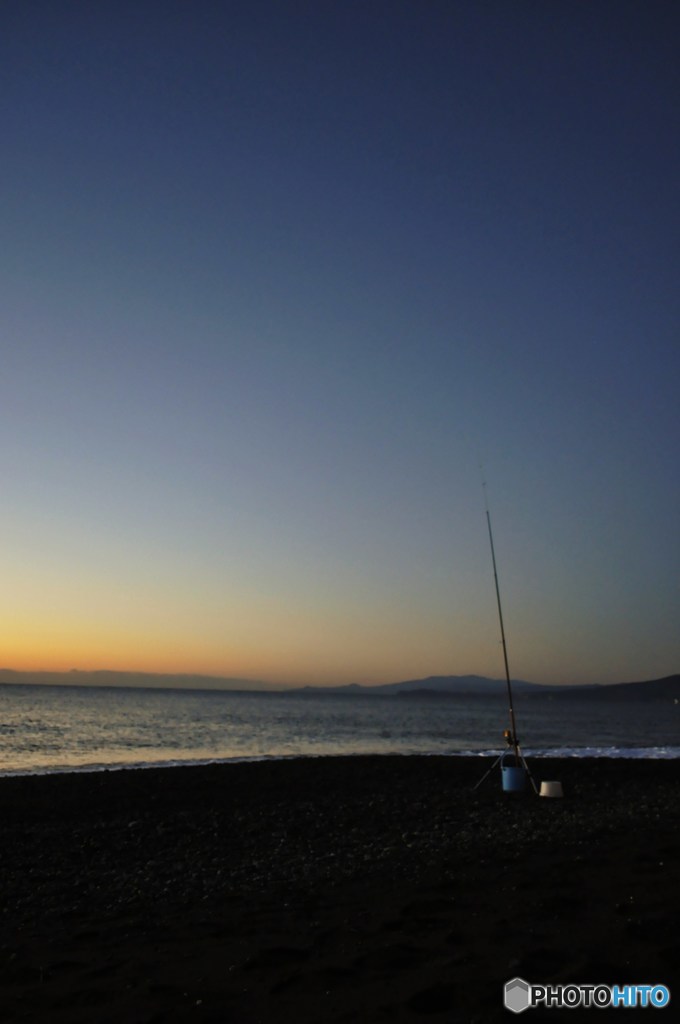 日の出前の釣り