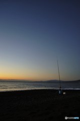 日の出前の釣り