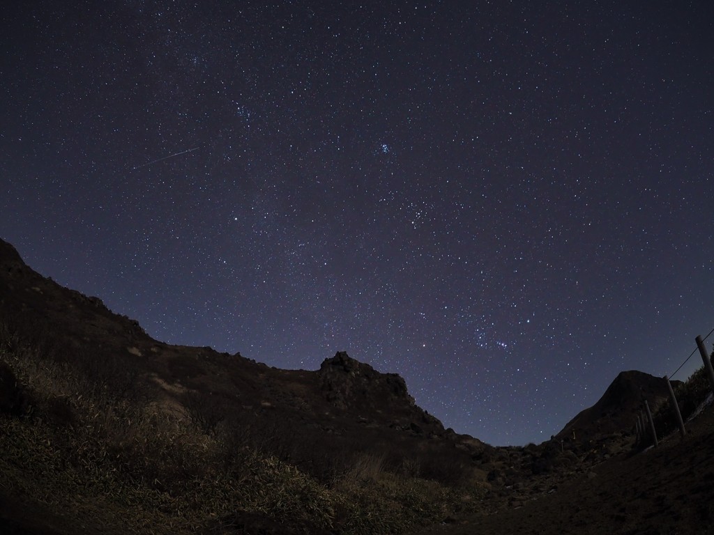 九重連山でしぶんぎ座流星群☆彡