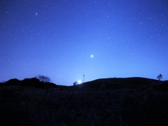 金星と月が昇る頃。。。