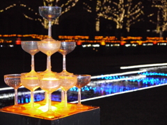 small champagne tower