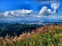 岩湧山頂より