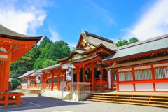 秋晴れの南宮大社