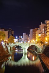 夜の眼鏡橋