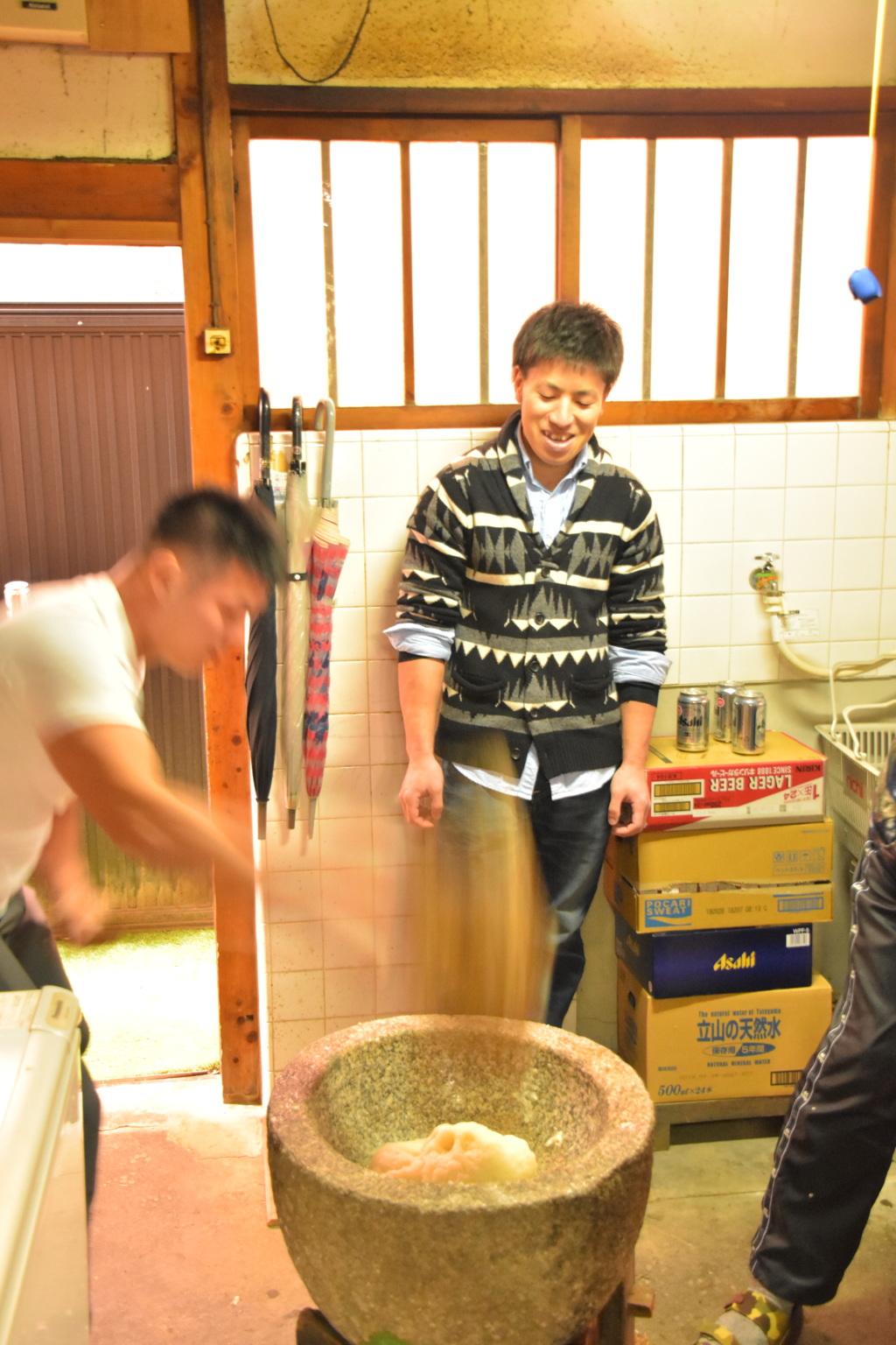餅つき②