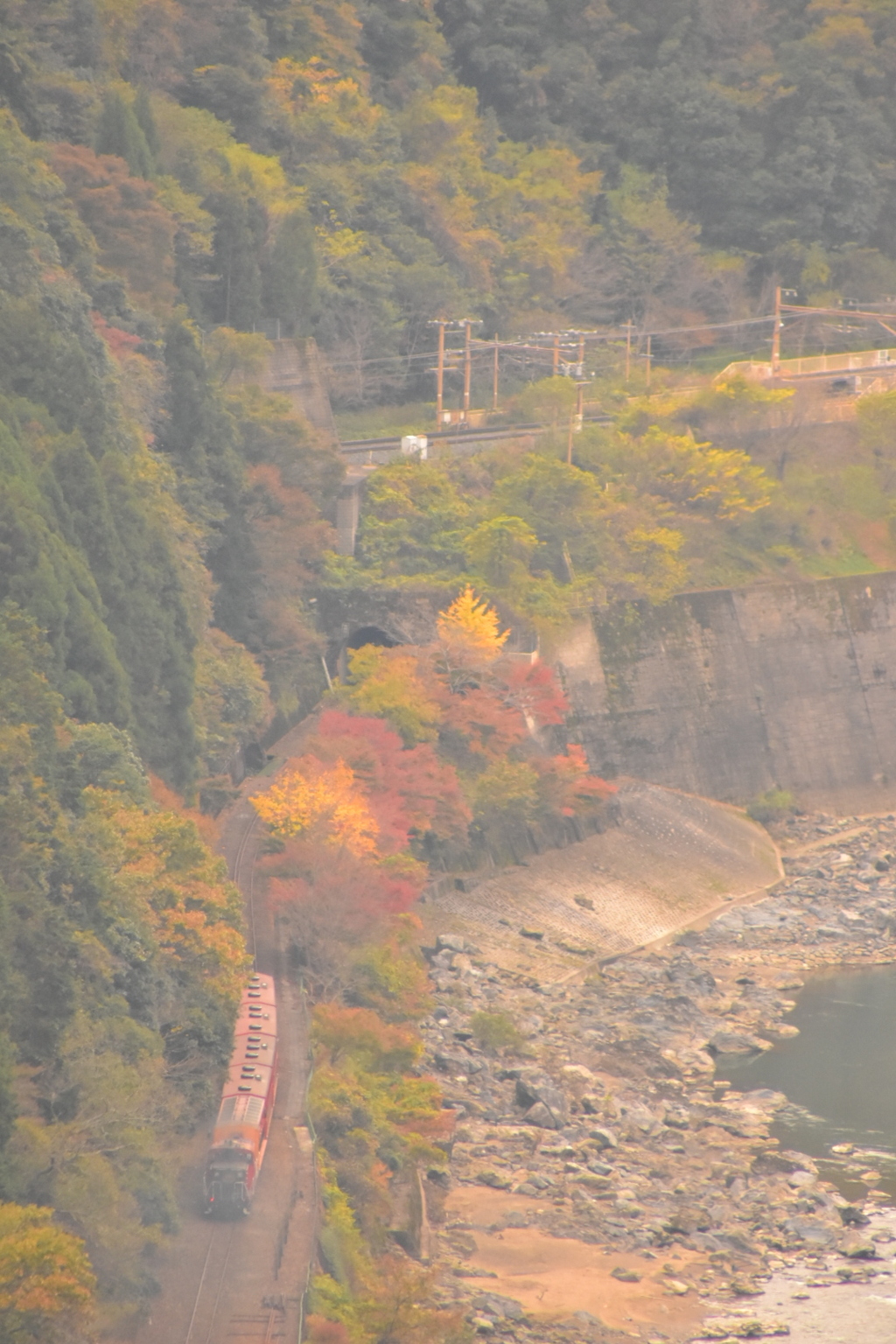 紅葉の保津峡