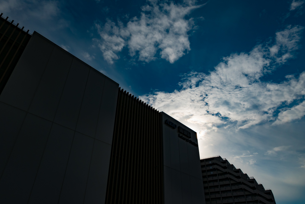 the edge of the sky