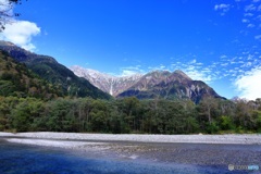 上高地（梓川から望む）