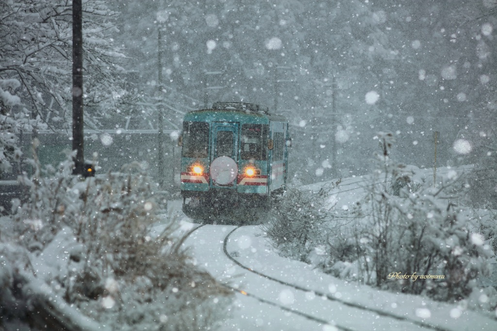 樽見鉄道　冬浪漫