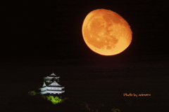 岐阜城と月