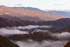 雲海の郡上八幡城