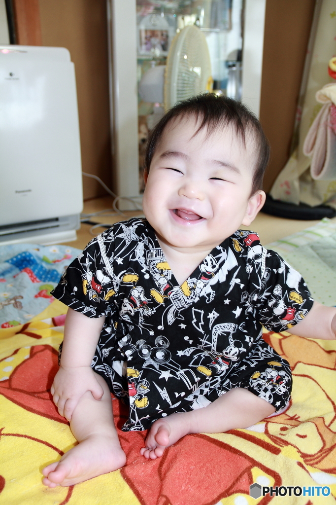 大笑い