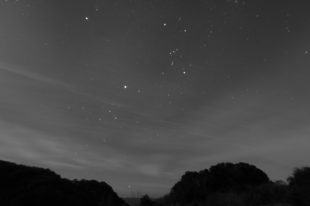 モノクロ星景