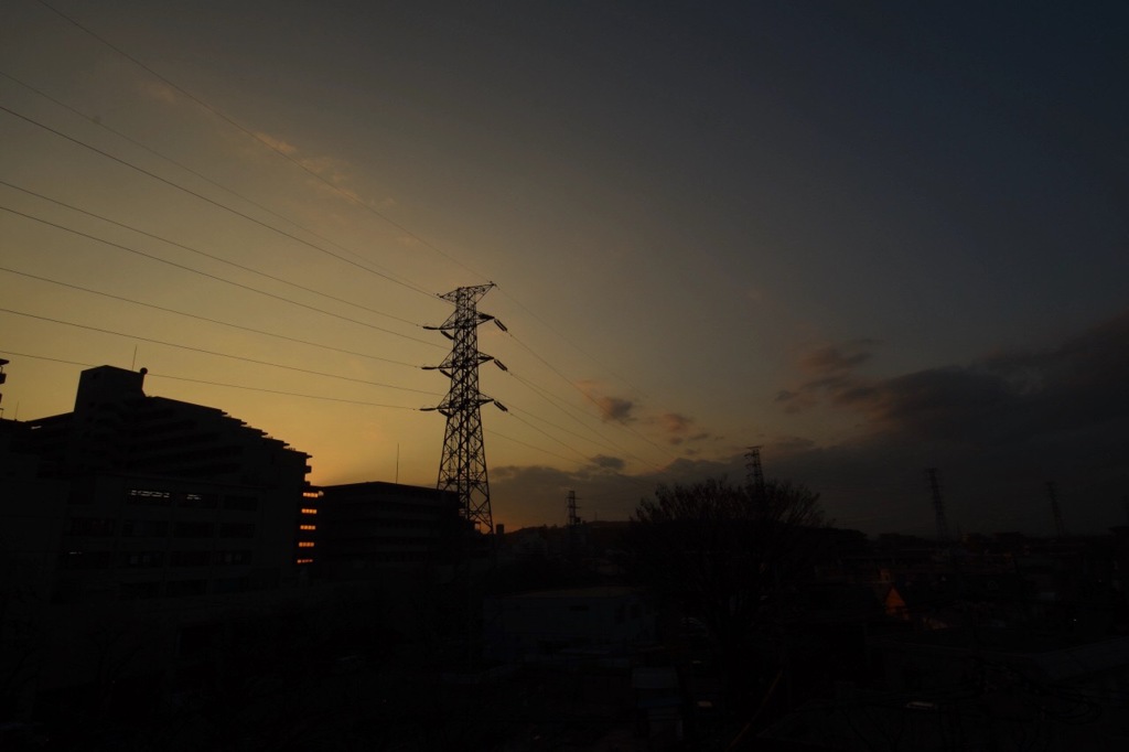 夕暮れ
