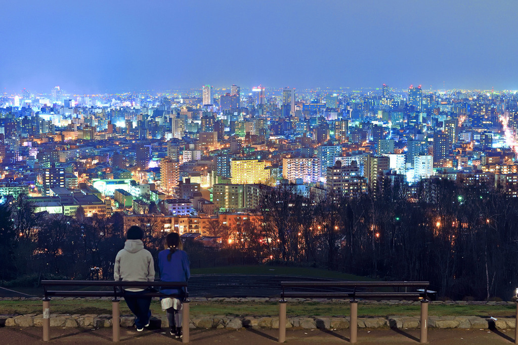 札幌の夜