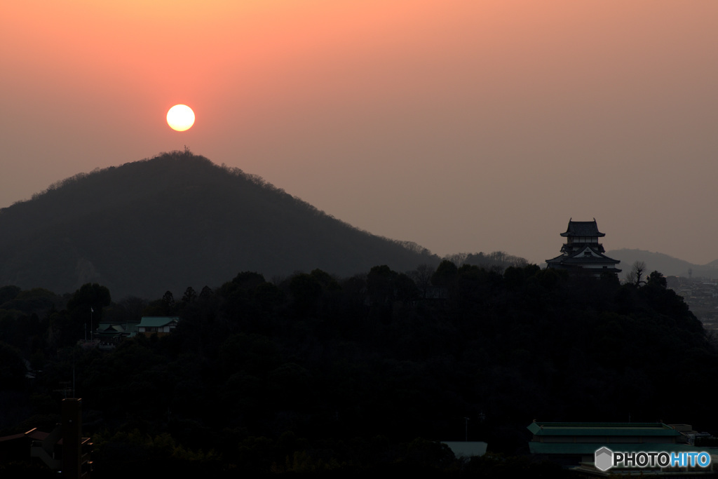 夕暮れの白帝城
