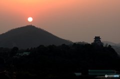 夕暮れの白帝城