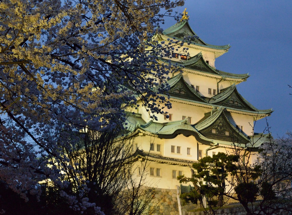 黄昏の天守閣