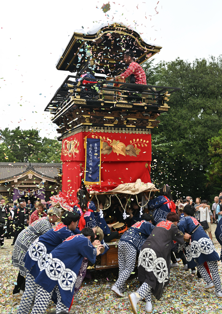 秋祭りの一コマ