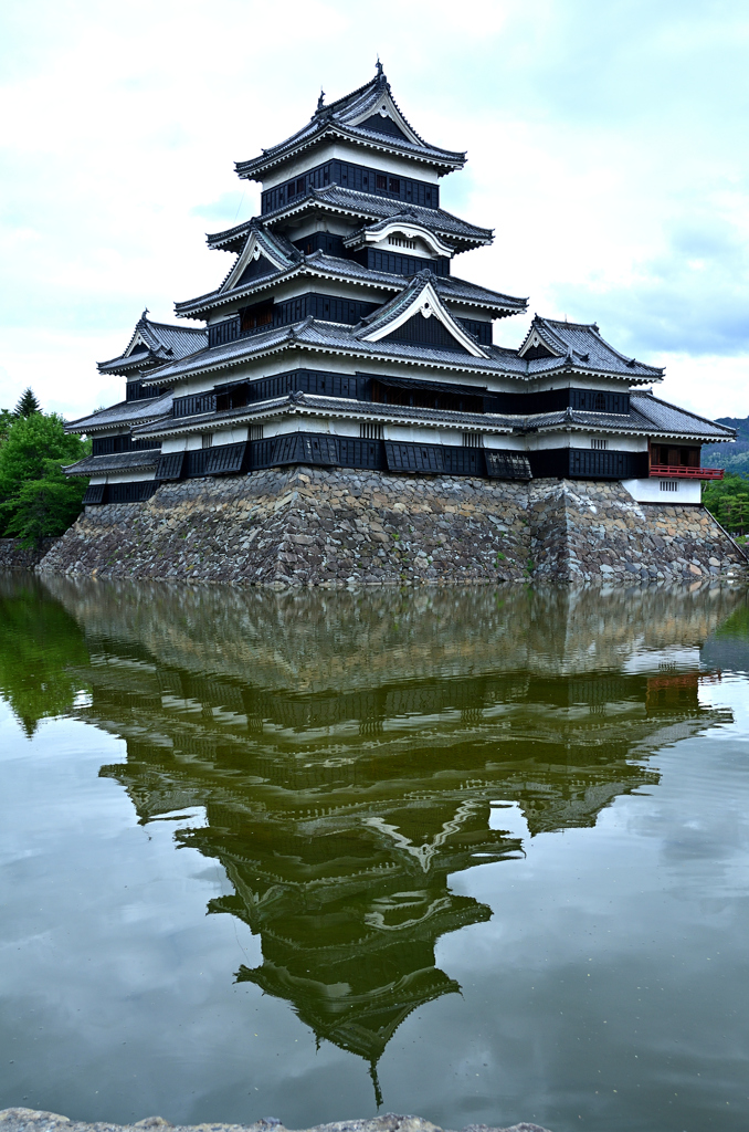 対象形の天守閣