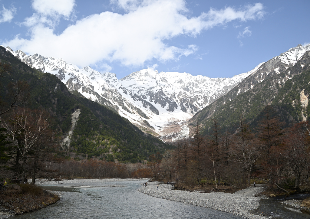 入山解禁初日の上高地①