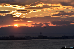 sunset in centrair