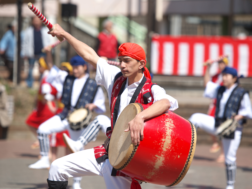 鶴川エイサーよさこい祭り2016　桜風エイサー琉球風車