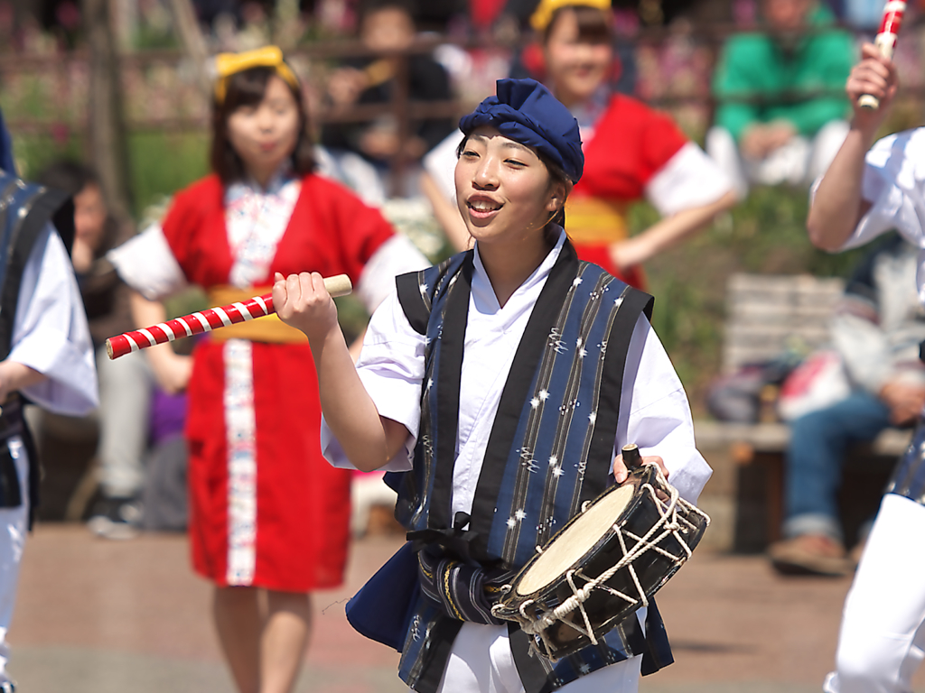 鶴川エイサーよさこい祭り2016　桜風エイサー琉球風車