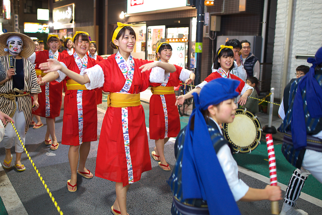 経堂エイサー祭り2015　桜風エイサー琉球風車